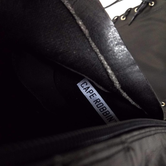 NEW Cape Robbin Over The Knee Thigh High Lace Up Black Stiletto Boots Si… - Picture 9 of 9